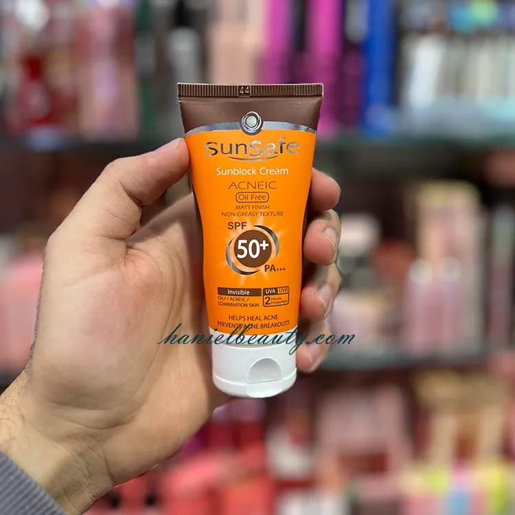 کرم ضد آفتاب سان سیف مدل Invisible SPF50 بی رنگ مخصوص پوست چرب — تصویر ۲