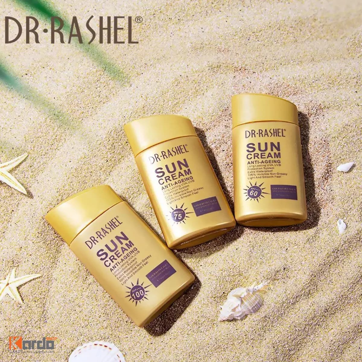 کرم ضد آفتاب بیرنگ دکتر راشل SPF 60 مدل Anti Aging مناسب انواع پوست 80 میلیلیتر — تصویر ۶