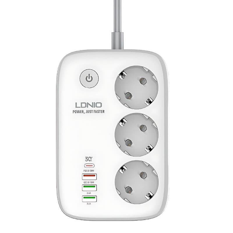 چند راهی برق هوشمند الدینیو مدل SEW3452 با ۳ خروجی و کابل ۲ متری ( اورجینال ) — تصویر ۱۰