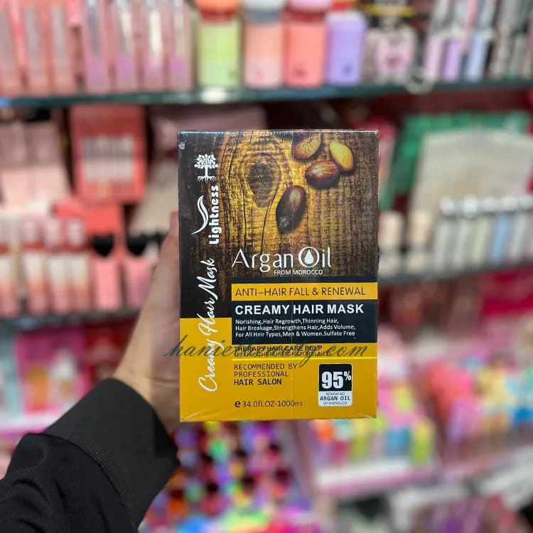 پک آرگان 4 عددی ضدریزش و احیاکننده مو شامل شامپو، ماسک، اسپری و روغن آرگان — تصویر ۳
