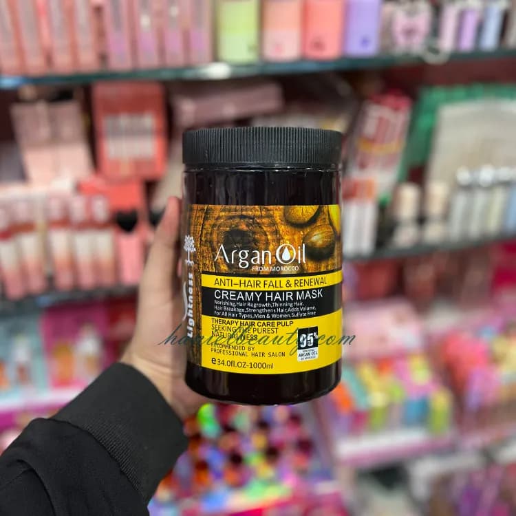 پک آرگان 4 عددی ضدریزش و احیاکننده مو شامل شامپو، ماسک، اسپری و روغن آرگان — تصویر ۲