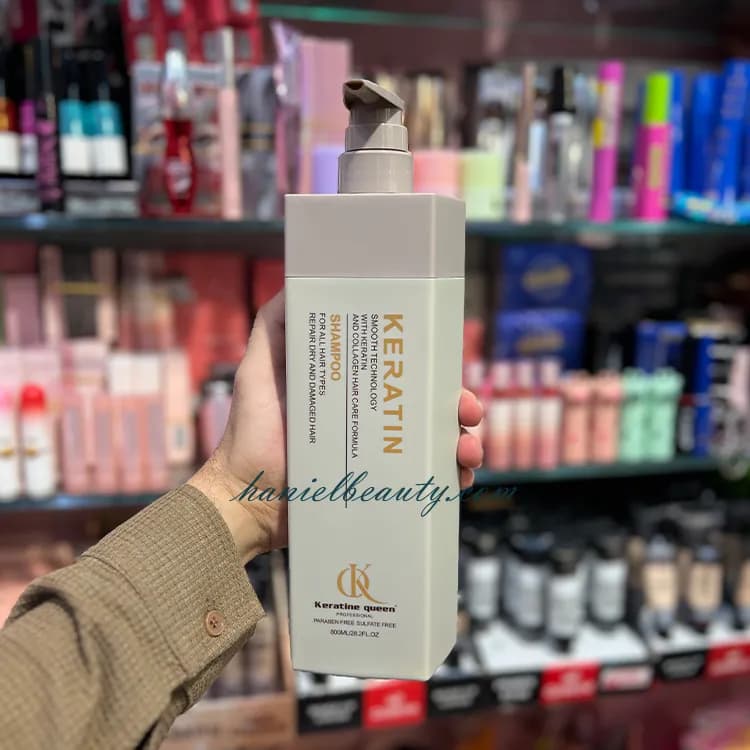 پک کراتینه Keratin Queen شامل شامپو و ماسک احیاکننده — تصویر ۷