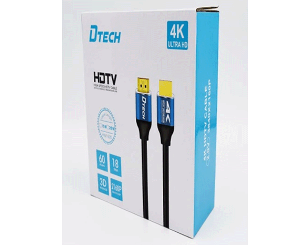 کابل HDMI طول 3 متر دیتک مدل 4K V2.0 — تصویر ۴