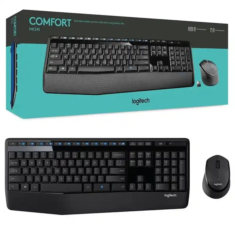 کیبورد و موس لاجیتک مدل MOUSE & KEYBOARD LOGITECHS MK345 WIRELESS — تصویر ۲