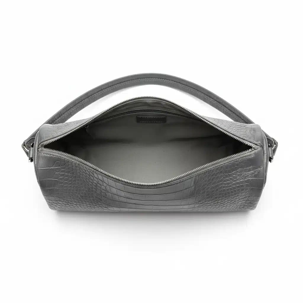 کیف دستی و دوشی زنانه و دخترانه مدرن چرم طبیعی دست ساز طرح روکو مدل آپامه — تصویر ۶