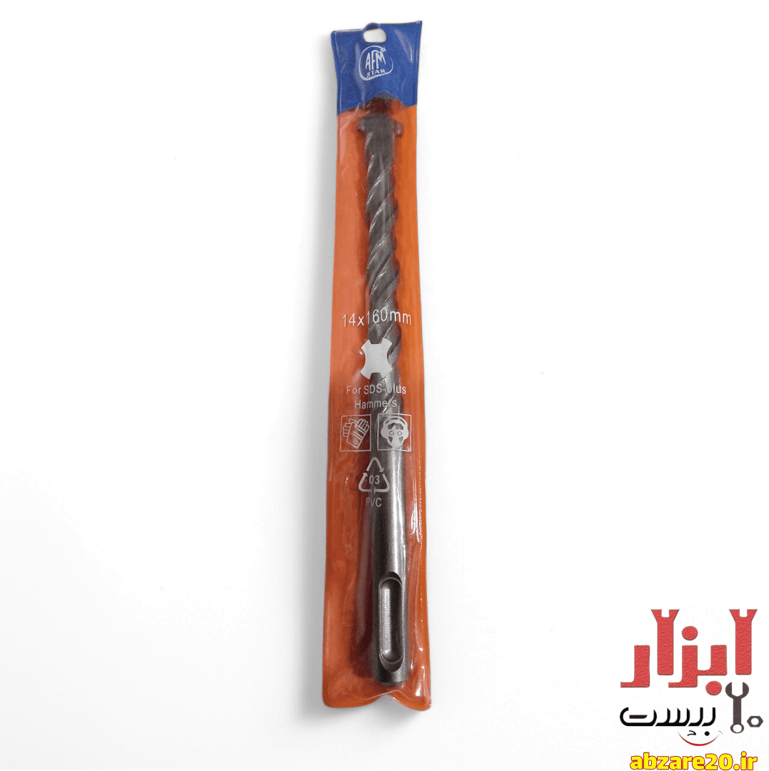 مته الماسه دیوار چهار شیار 160*14 میلی متر AFM STAR — تصویر ۲