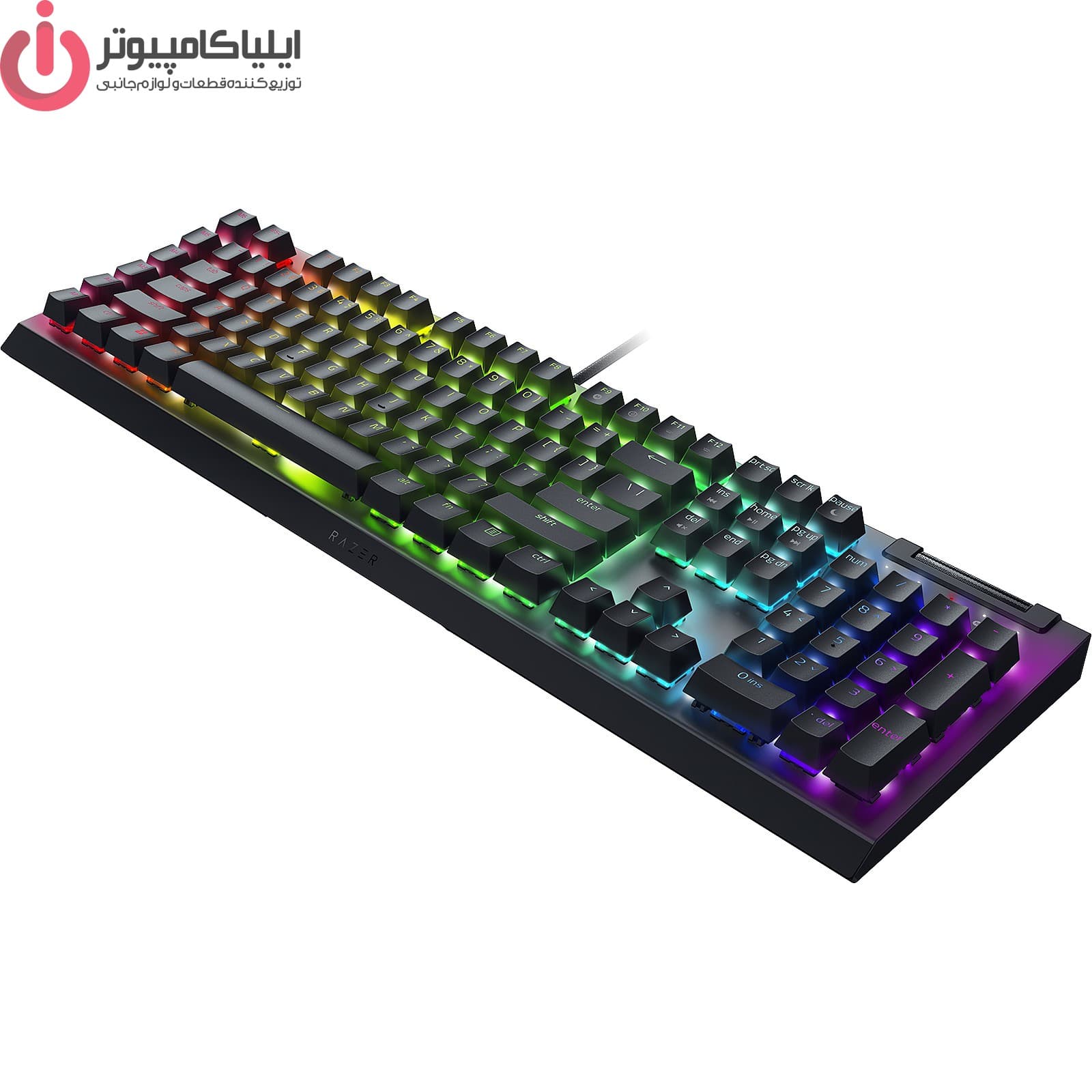 کیبورد مخصوص بازی ریزر مدل Blackwidow V4X Green switch — تصویر ۱۰