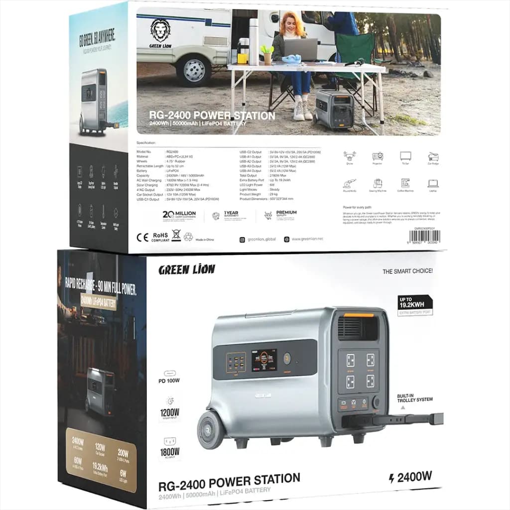پاور استیشن 2400 وات گرین لاین Green Lion RG-2400 Power Station — تصویر ۵
