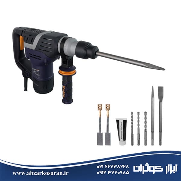 دریل بتن کن 4 شیار 1100 وات 5 کیلویی رابین Rabin مدل R4014 — تصویر ۵