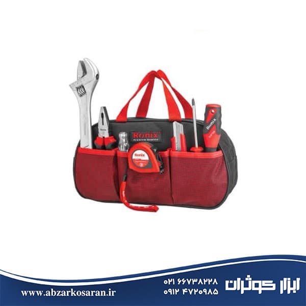 کیف ابزار و متعلقات 8 عددی رونیکس Ronix مدل RS-3001 — تصویر ۲