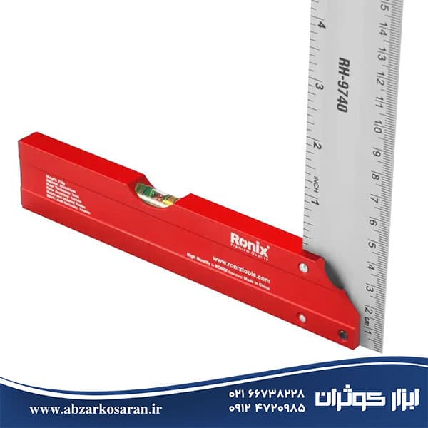 گونیا 40 سانت تراز دار رونیکس Ronix مدل RH-9740 — تصویر ۹