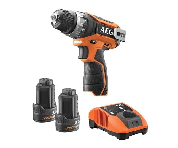 دریل چکشی 12 ولت شارژی سه نظام اتومات 10 میلیمتری آاگ AEG مدل BSB12C2LI-202C — تصویر ۳