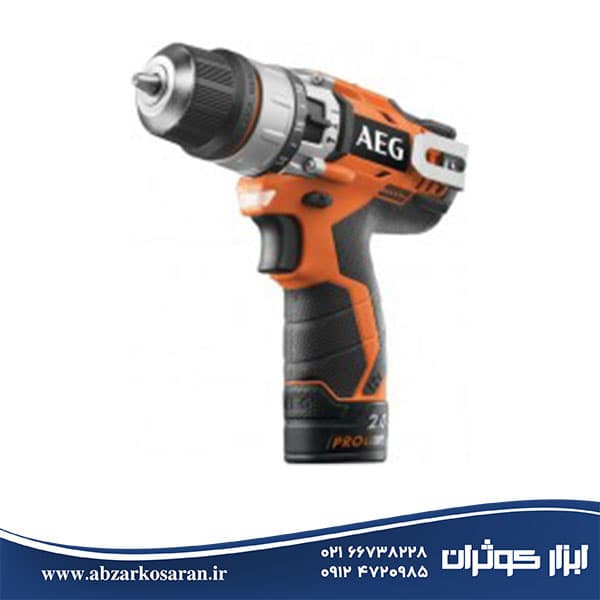 دریل چکشی 12 ولت شارژی سه نظام اتومات 10 میلیمتری آاگ AEG مدل BSB12C2LI-202C — تصویر ۴