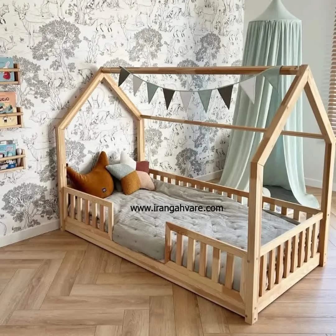 كلبه چوبى نرده مستطيل كد A — تصویر ۹