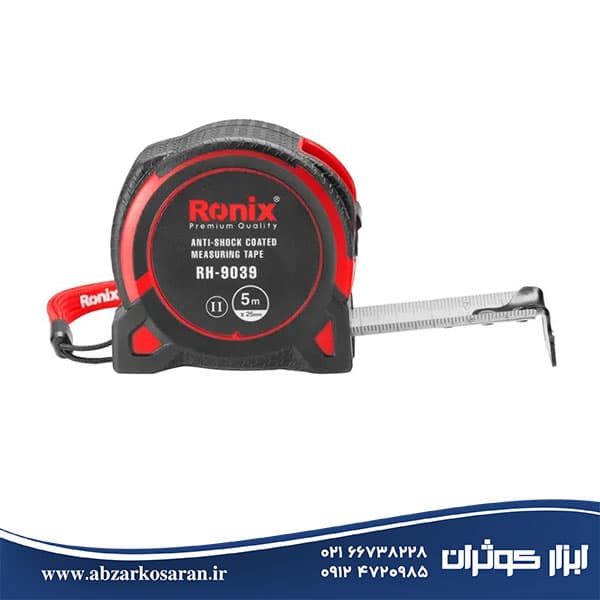 متر 5 متری روکش دار دوطرفه نشکن رونیکس Ronix مدل RH-9039 — تصویر ۹