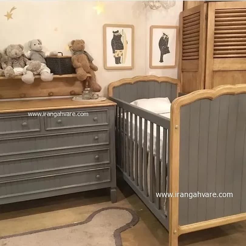 تخت كودك مدل كلاسيك كد B — تصویر ۲