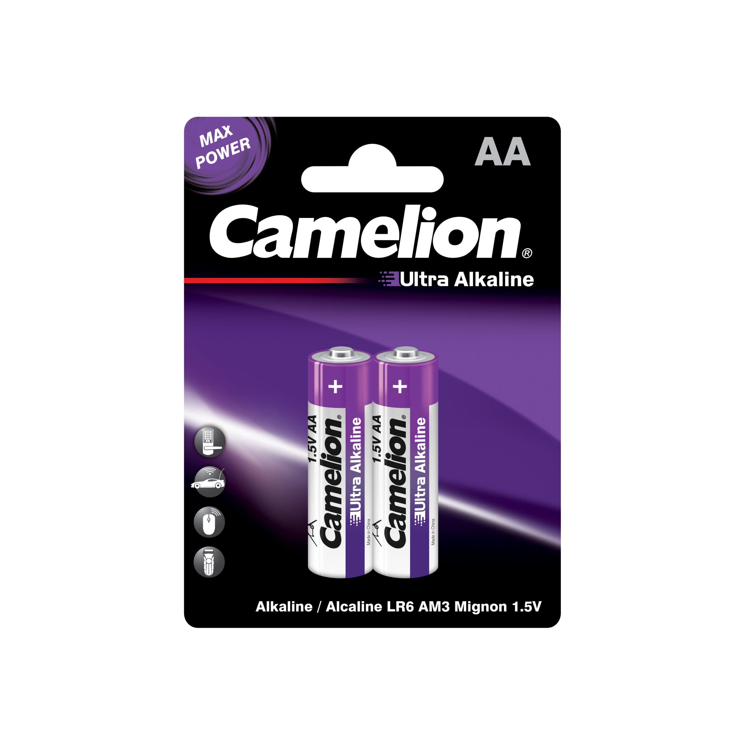 باتری قلمی اولترا آلکالاین کملیون Camelion Ultra Alkaline (بسته 2 عددی) — تصویر ۳