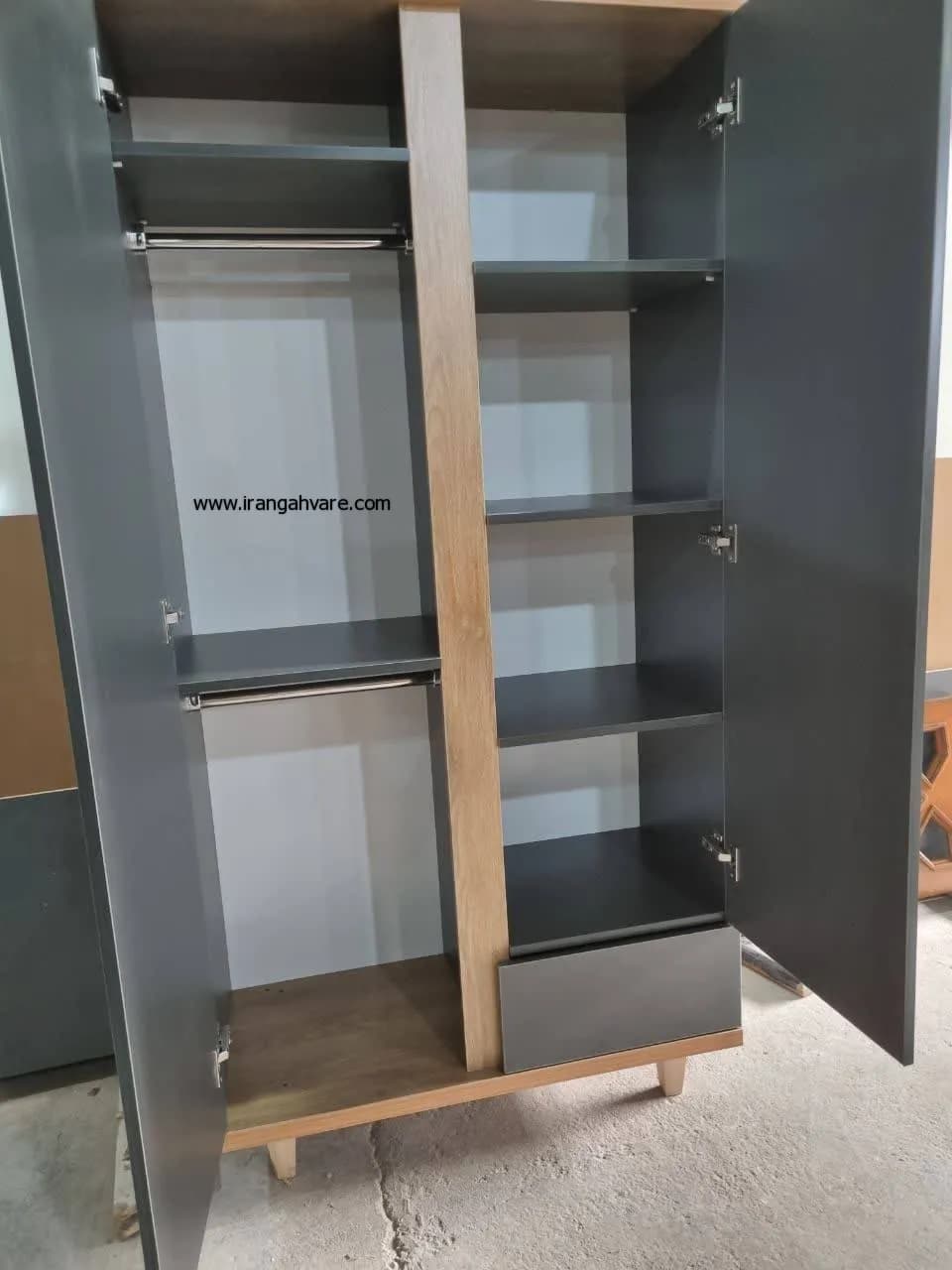 کمد دو درب یک کشو کودک مدل آریانا — تصویر ۴