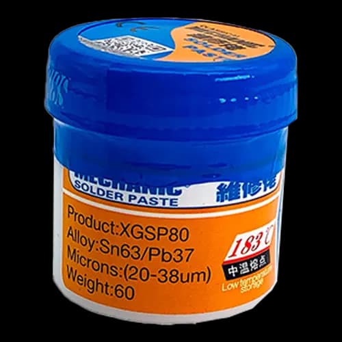 خمیر قلع 183 درجه ۶۰ گرمی مکانیک Mechanic XGSP80 — تصویر ۲