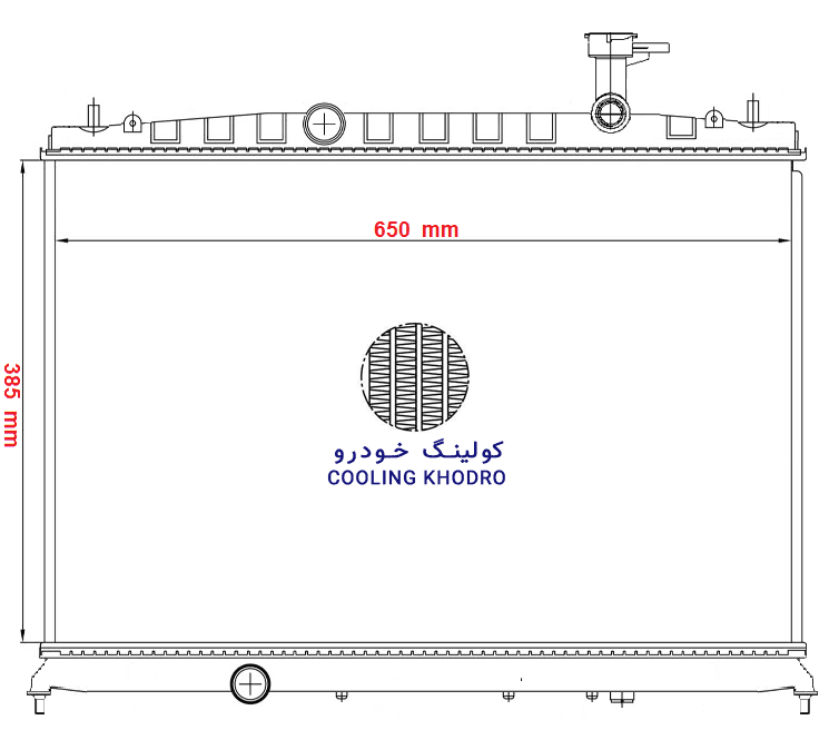 رادياتور جک اس3 /جی4 گيربکس دستی “JAC “S3 / j4 — تصویر ۲