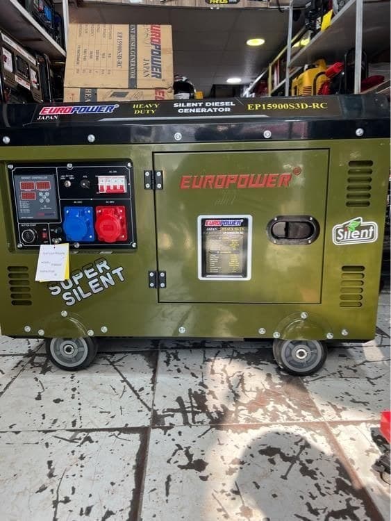 موتور برق ۱۰ کیلووات دیزلی سایلنت سه فاز ریموت استارت یورو پاور مدل EP15900 S3D-RC — تصویر ۴