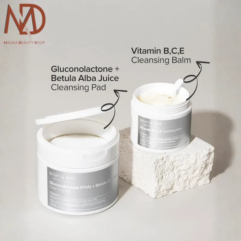 بالم پاک کننده مری اند می ویتامین B C E حجم 120 گرم | MARY & MAY Cleansing Balm — تصویر ۹