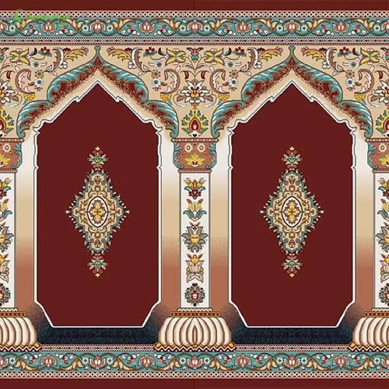 فرش سجاده ای محرابی طرح فرخ — تصویر ۲