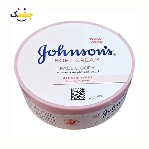 کرم مرطوب کننده صورت و بدن جانسون 24 Hour Moisture Soft Cream حجم ۲۰۰ میل — تصویر ۳