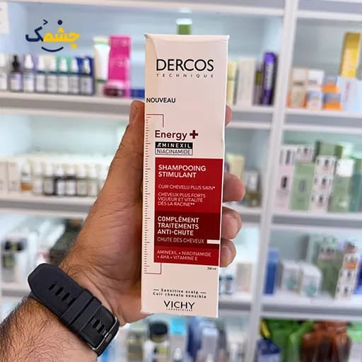 شامپو ویشی Energy+؛ شامپو ضدریزش DERCOS حجم ۲۰۰ میلیلیتر — تصویر ۴