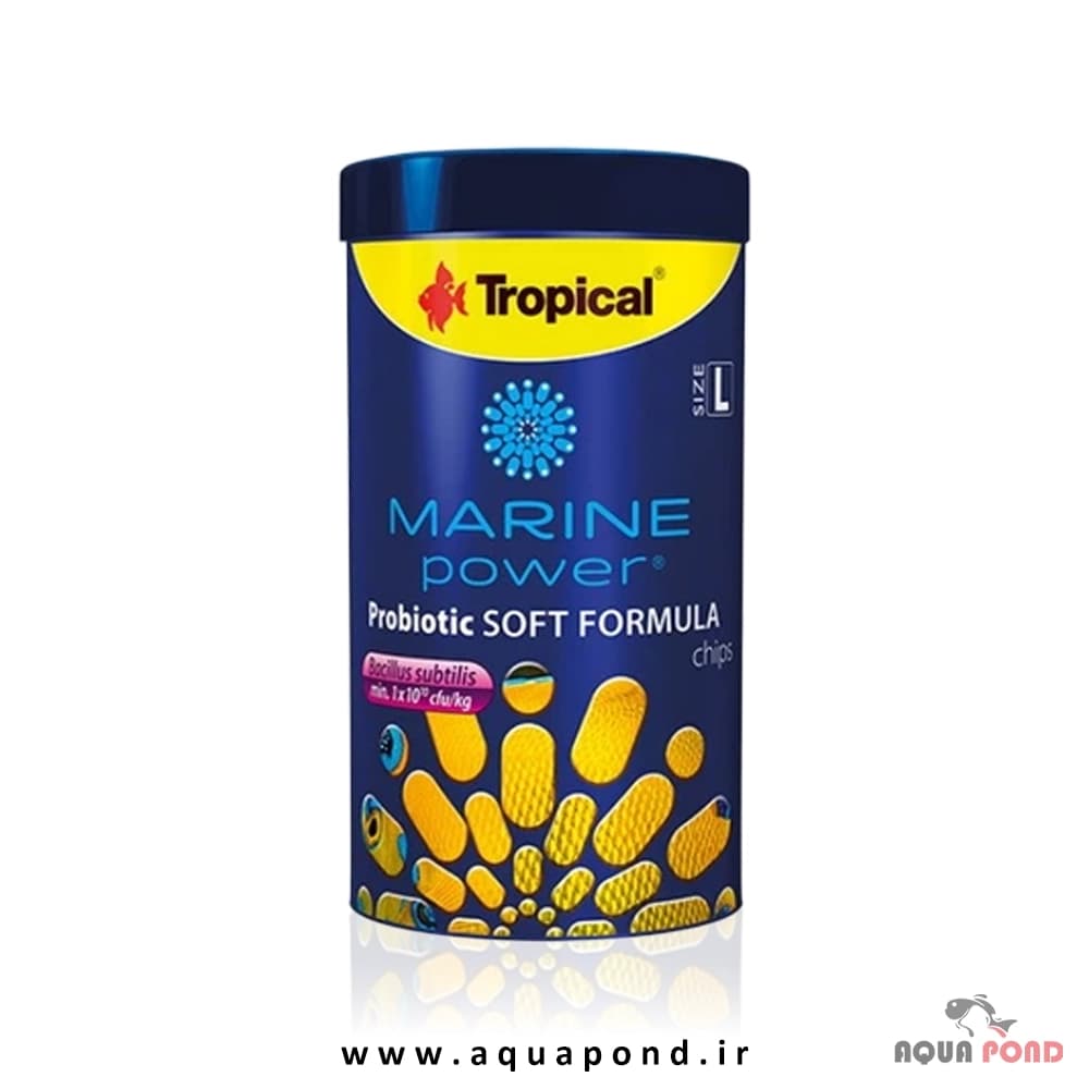 مارین پاور پروبیوتیک تروپیکال غذای آب شور مدل soft formula سایز L