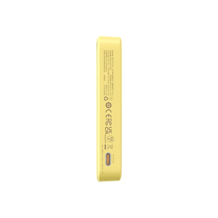 پاور بانک باسئوس با قابلیت وایرلس شارژر مدل Baseus MagPro Magnetic Bracket 20W زرد — تصویر ۱۱