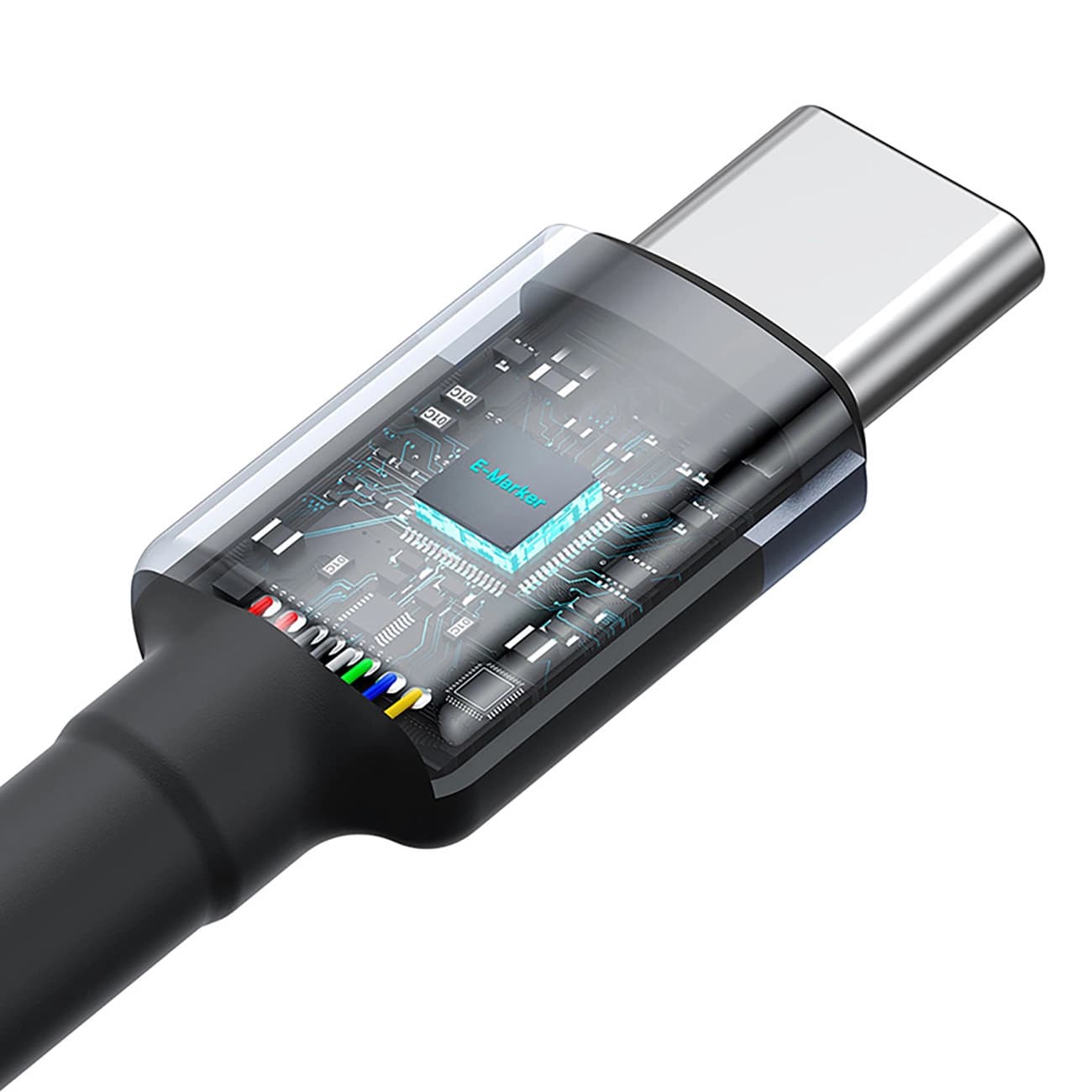 کابل شارژ باسئوس مدل Cafule PD 100W 2m بسته 2 عددی — تصویر ۴