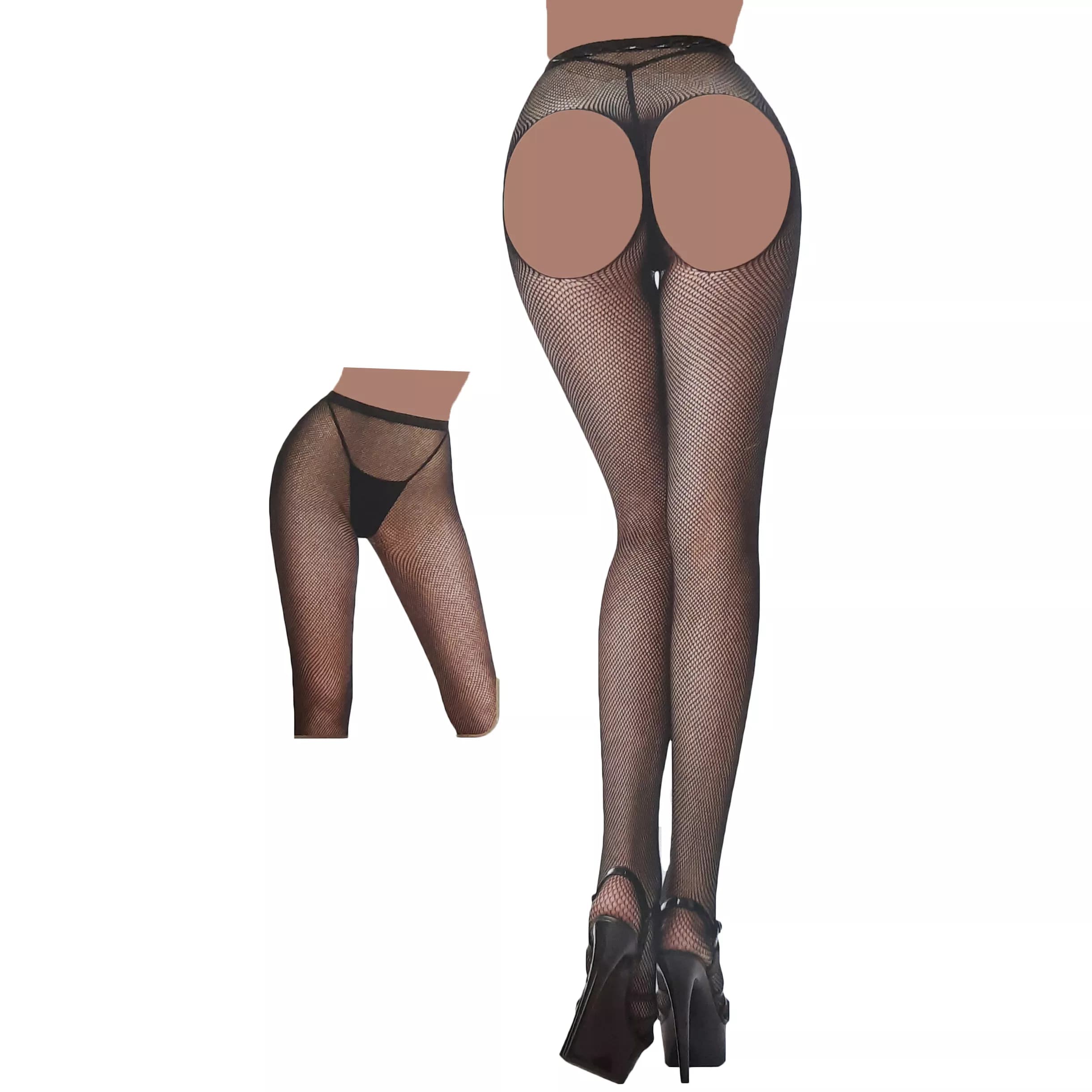 جوراب شلواری زنبوری پشت باز کد 8825 — تصویر ۶