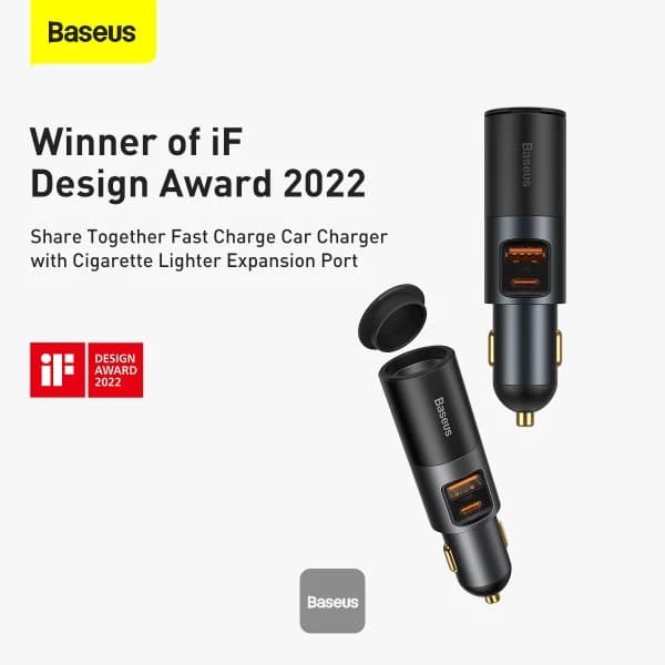 شارژر فندکی باسئوس مدل Share Together Fast Charge 120W — تصویر ۵