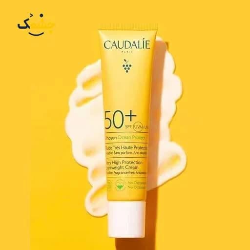 کرم ضد آفتاب فلوئیدی کدلی Caudalie مدل Vinosun Protect حجم ۴۰ میلیلیتر اصل اورجینال ضمانت اصالت کالا — تصویر ۸