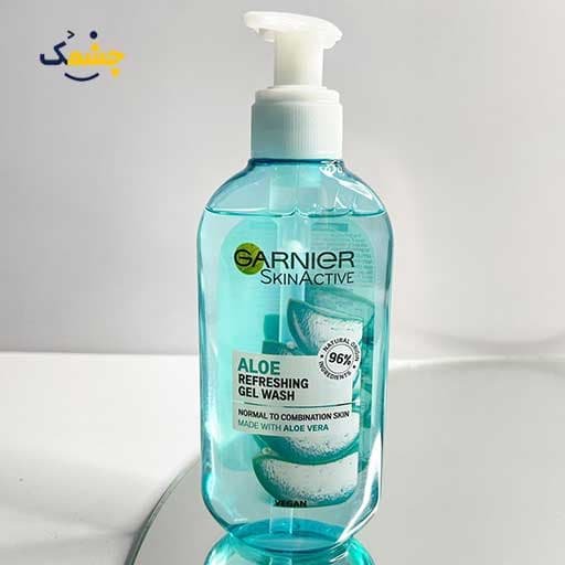 ژل شستشوی صورت آلوئه ورا و هیالورونیک اسید گارنیر مناسب انواع پوست 200 میل Garnier — تصویر ۴