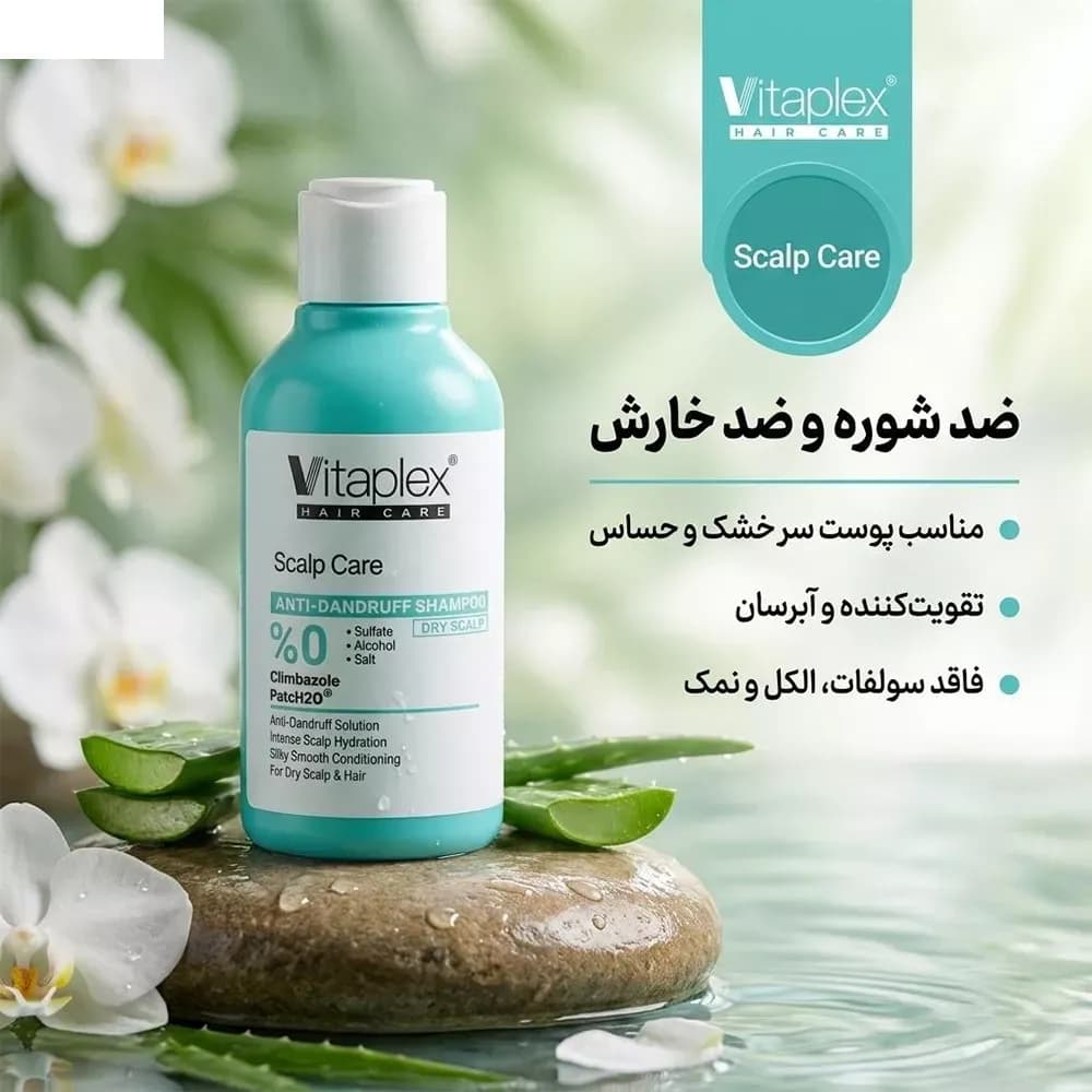 شامپو ضد شوره ویتاپلکس مدل Scalp Care مناسب موهای خشک حجم 250 میلیلیتر — تصویر ۶