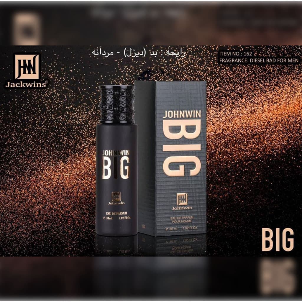 ادکلن بیگ بد دیزل جانوین جکوینز Jackwins Big قلمی استوانهای 30میل — تصویر ۲