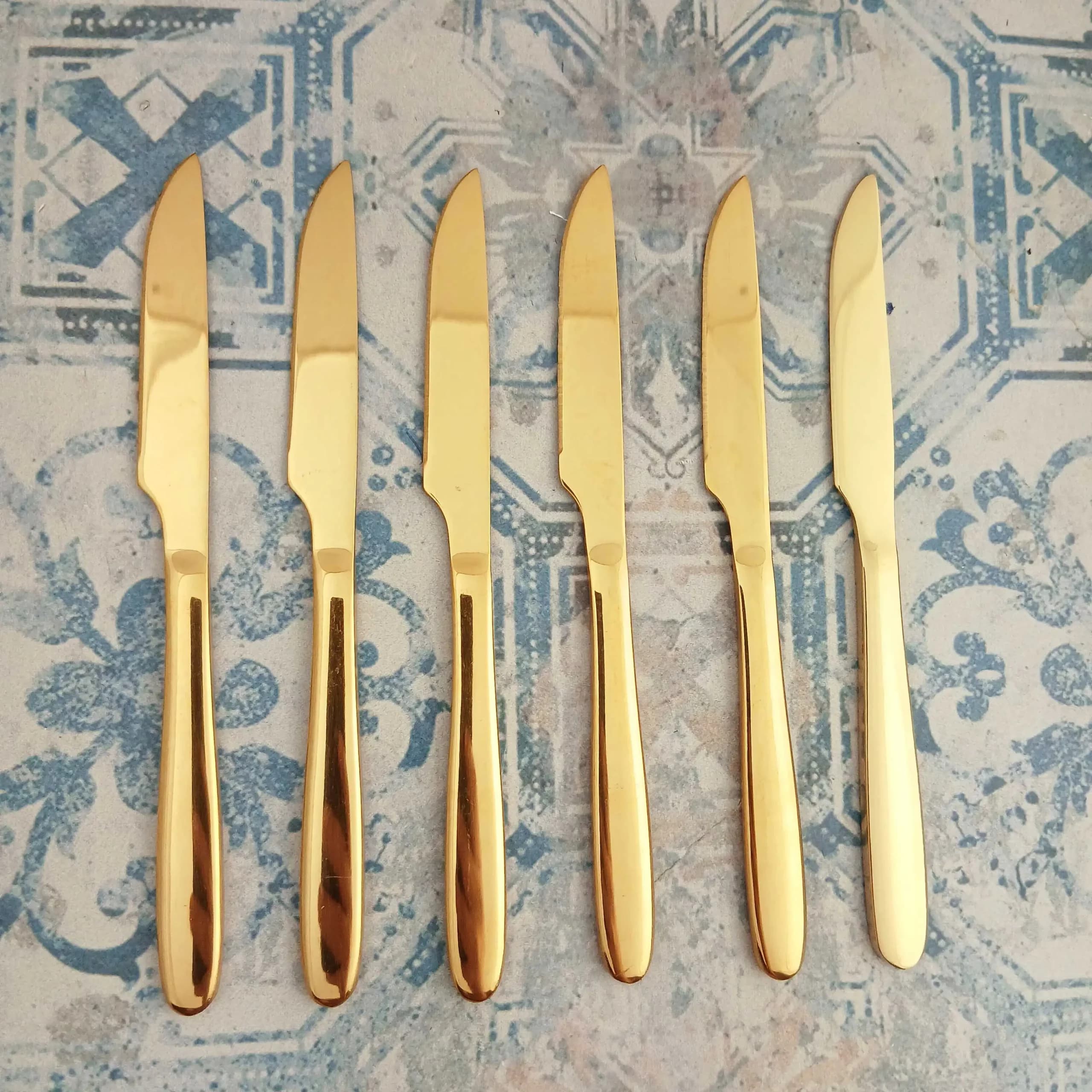 کارد میوه خوری 6 پارچه یونیک مدل دونا طلایی — تصویر ۱۱