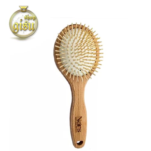 برس مو چوب بامبو گرد نیلی باربر(nili Barber Hair Brush) — تصویر ۲