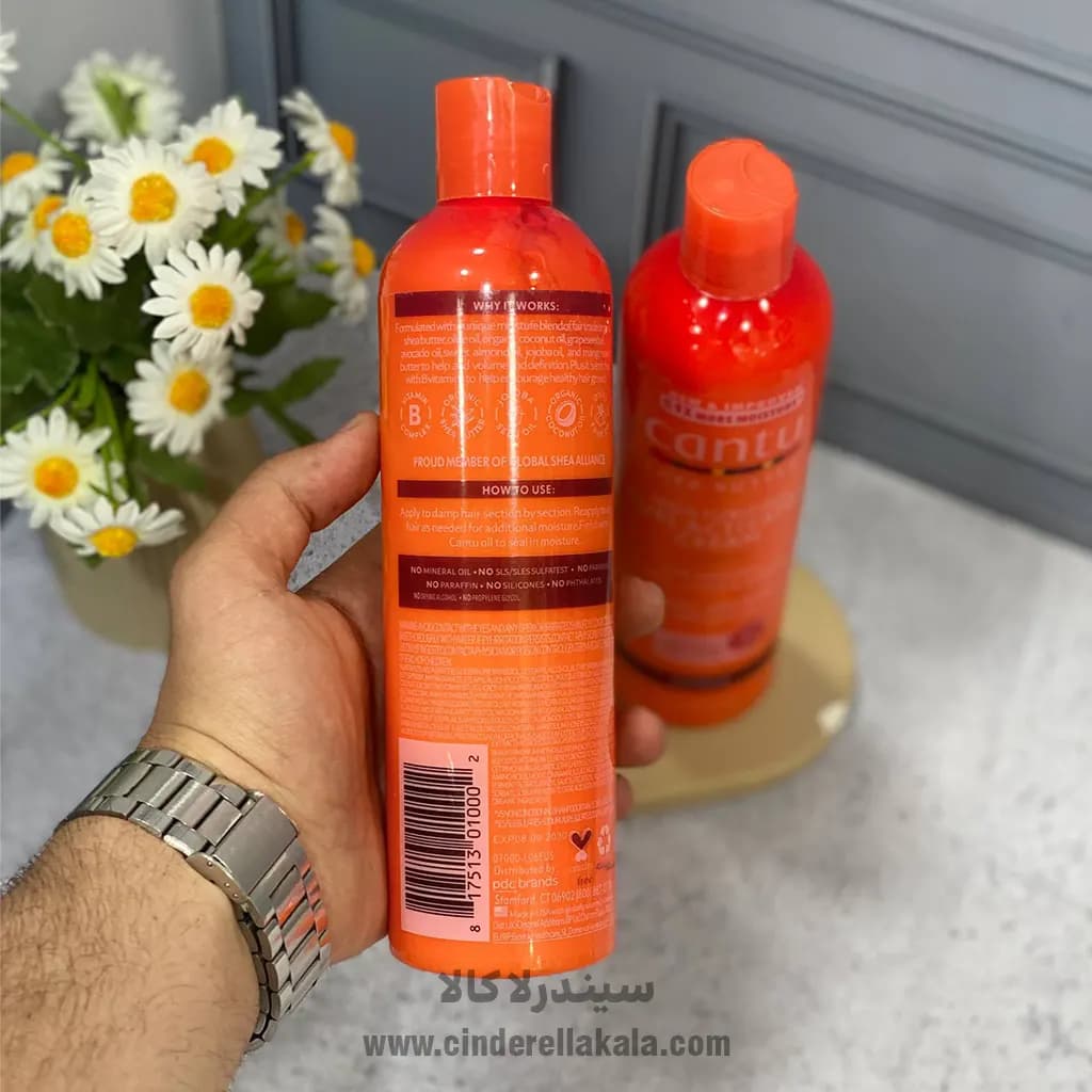کرم فعال کننده فر مو کانتو شی باتر (Cantu Moisturizing Curl Activator Cream) — تصویر ۲