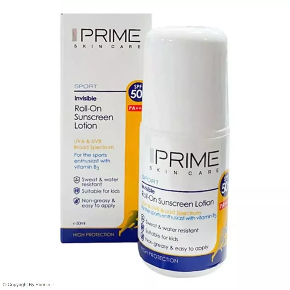 لوسیون ضدآفتاب رولی بیرنگ پرایم SPF50 مدل Sport حجم 50 میلیلیتر — تصویر ۸