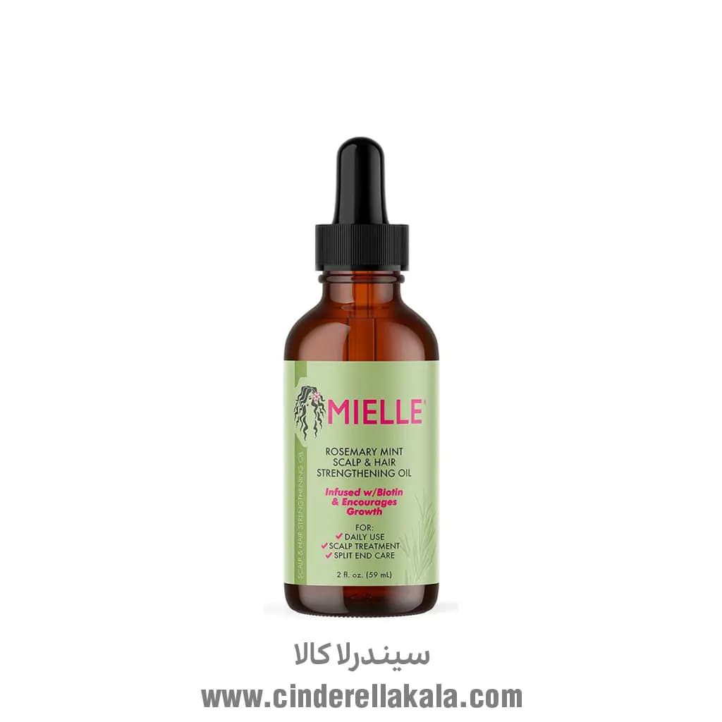 روغن ضد ریزش مو رزماری و نعناع میله Mielle آمریکایی — تصویر ۳