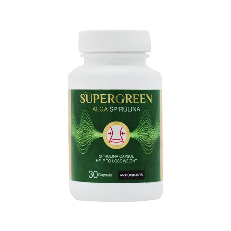 کپسول اسپیرولینا سوپر گرین زرین اورمان دارو 30 عدد — تصویر ۶