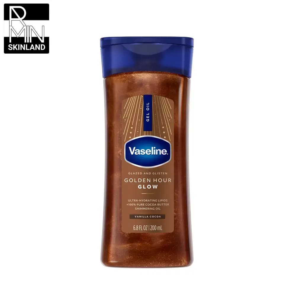 روغن شاین بدن وازلین مدل Sunlit Glow حجم 200ml — تصویر ۶