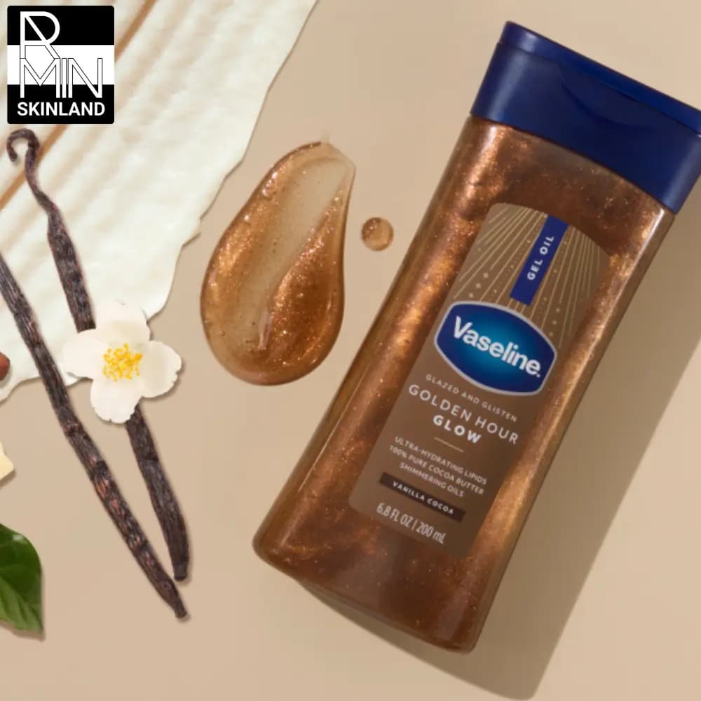 روغن شاین بدن وازلین مدل Sunlit Glow حجم 200ml — تصویر ۸