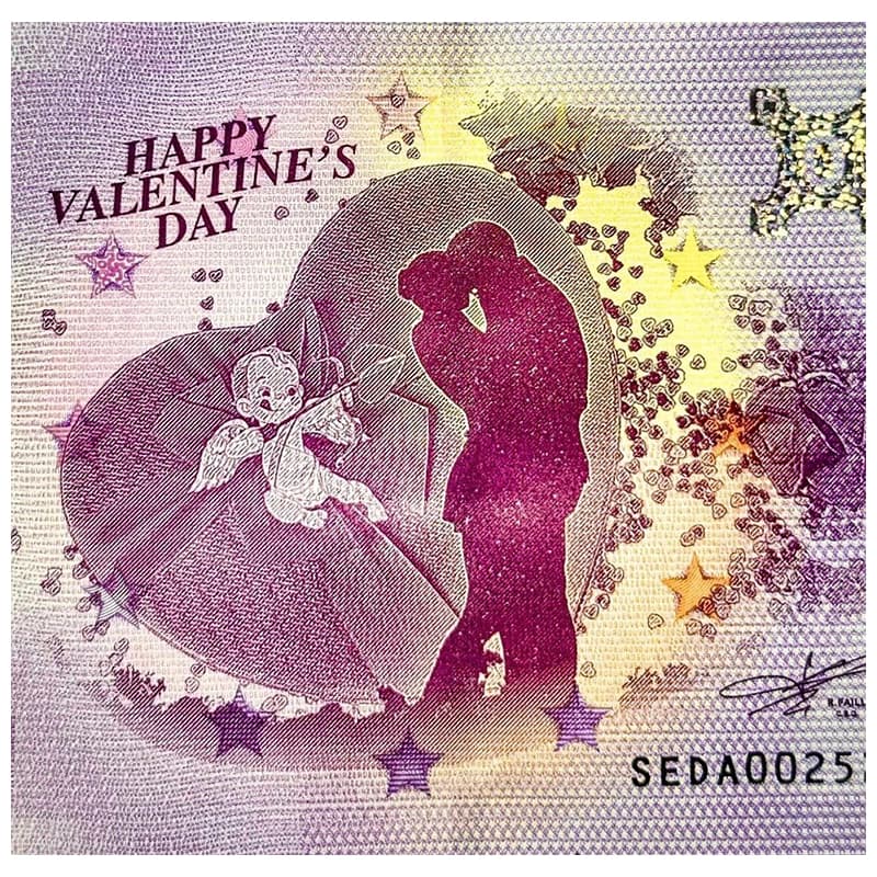 اسکناس صفر یورو روز ولنتاین 2021 San Valentino — تصویر ۸
