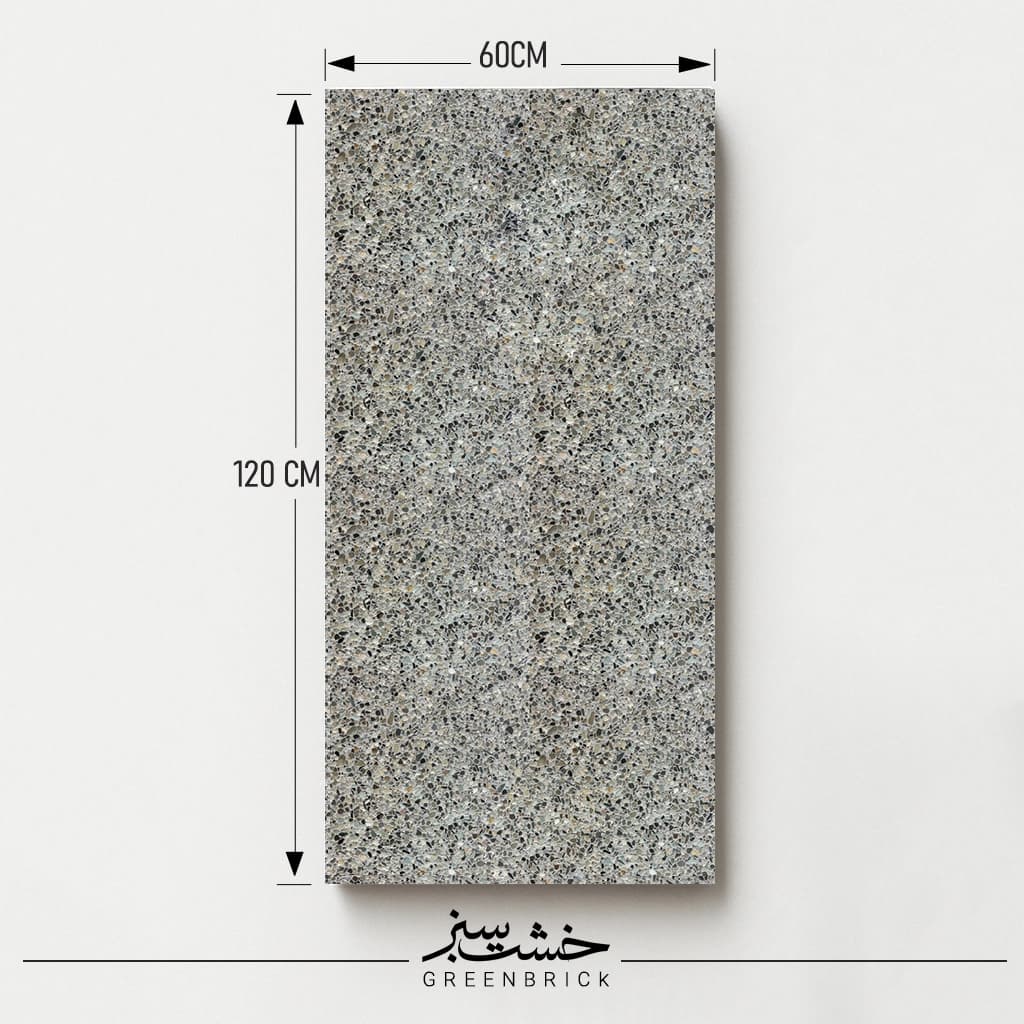 واش بتن طرح سنگ رودخانه ای (دیمن) سایز 120×60 سانتیمتر