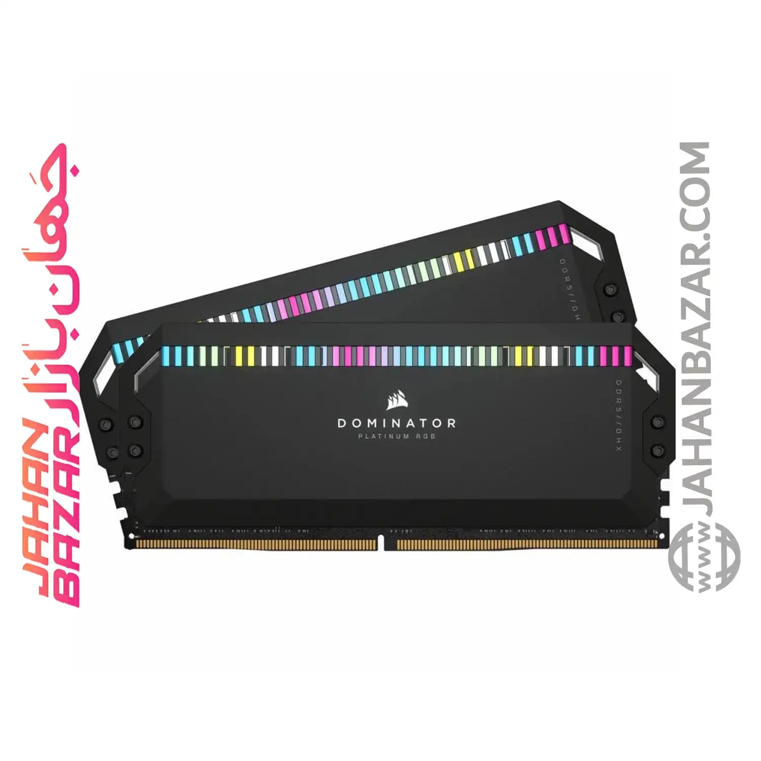رم دسکتاپ Corsair کورسیر دو کاناله CL32 مدل DDR5-6400MHz DOMINATOR PLATINUM RGB ظرفیت (2x32GB)64 GB — تصویر ۶
