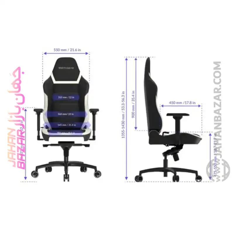 صندلی گیمینگ Vertagear PL6800 X-Large HygennX Midnight Purple (اسمبل شده) مشکی بنفش — تصویر ۷